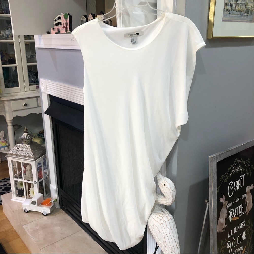 NEW FOREVER21 Runched Bridal Wedding Honeymoon Cocktail Semi-Formal Dress